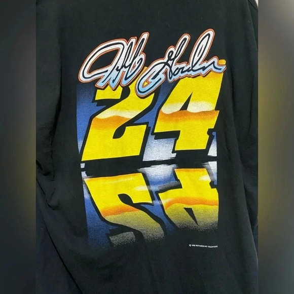 Vintage NASCAR Jeff Gordon 1995 Single Stitch Made in USA size XL shirt Like new - Picture 13 of 14